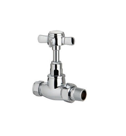 Traditional Straigh Radiator Valve Chrom