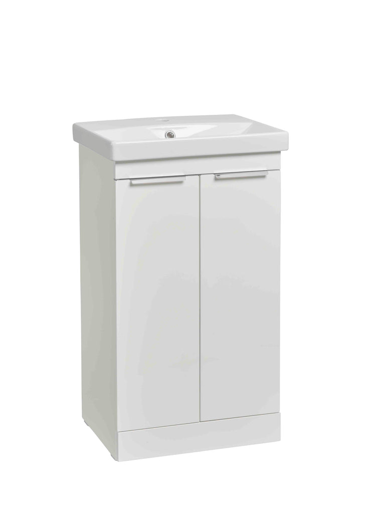 500mm Type 2 Door Floor Mounted Unit - White