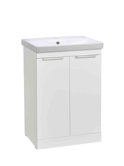 600mm Type 2 Door Floor Mounted Unit - White