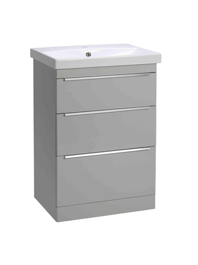 600mm Type 3 Drawer Floor Mounted Unit - Ligh