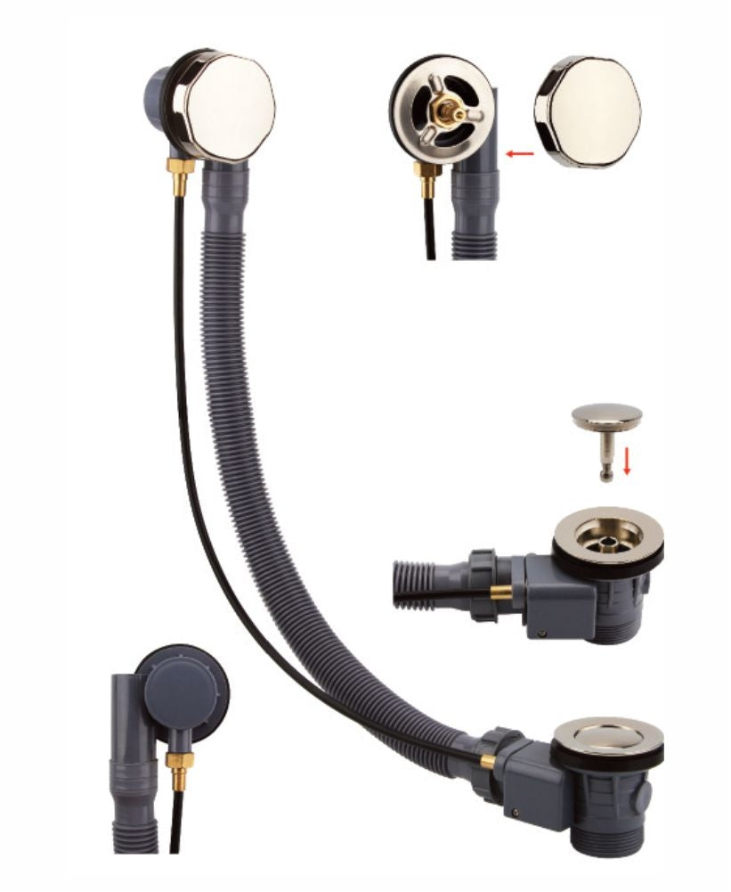 Sync Brass Luxury Round Bath Pop Up Wast