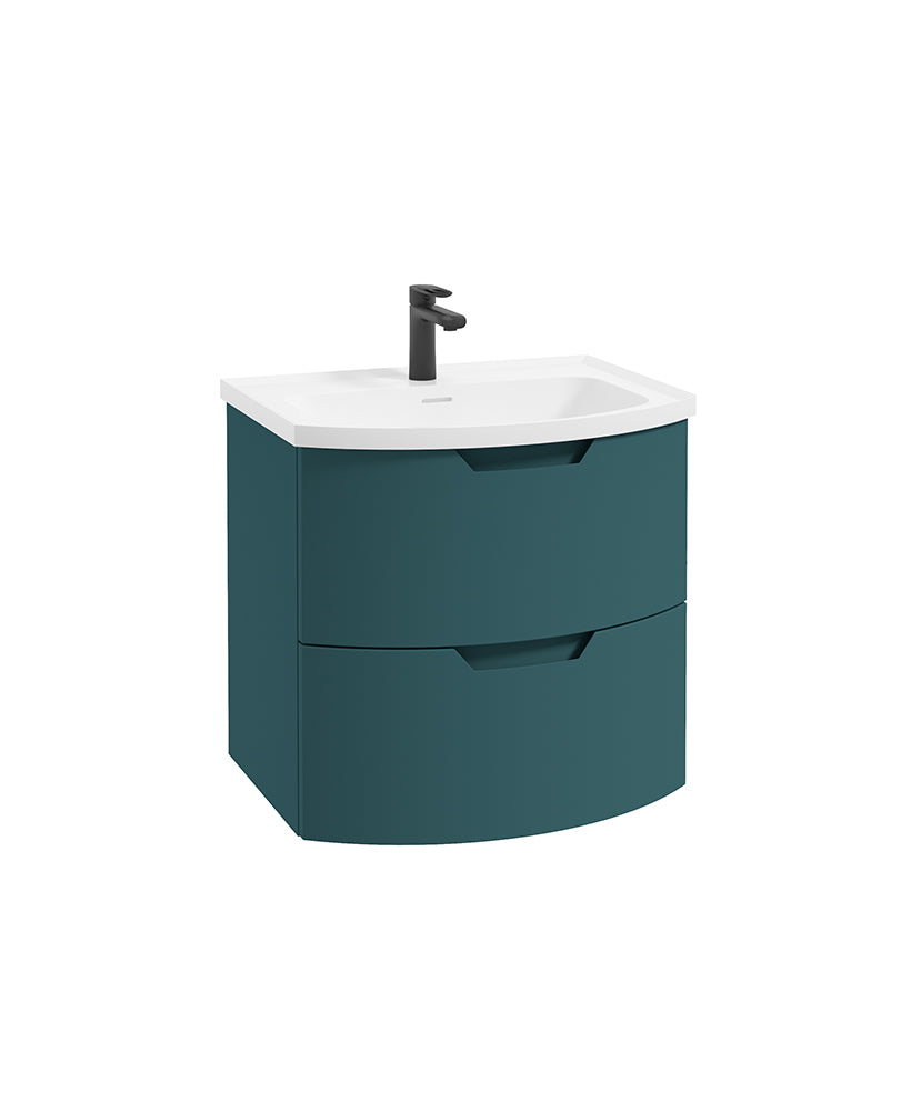 Arc 60cm 2 Drawer Wall Hung Vanity Unit