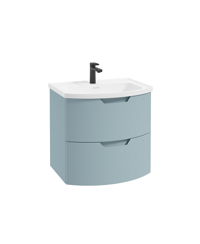 Arc 60cm 2 Drawer Wall Hung Vanity Unit