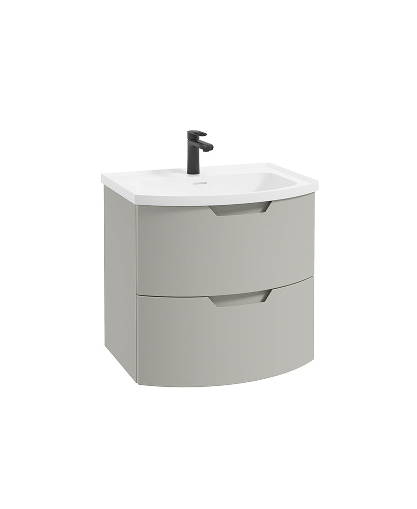 Arc 60cm 2 Drawer Wall Hung Vanity Unit