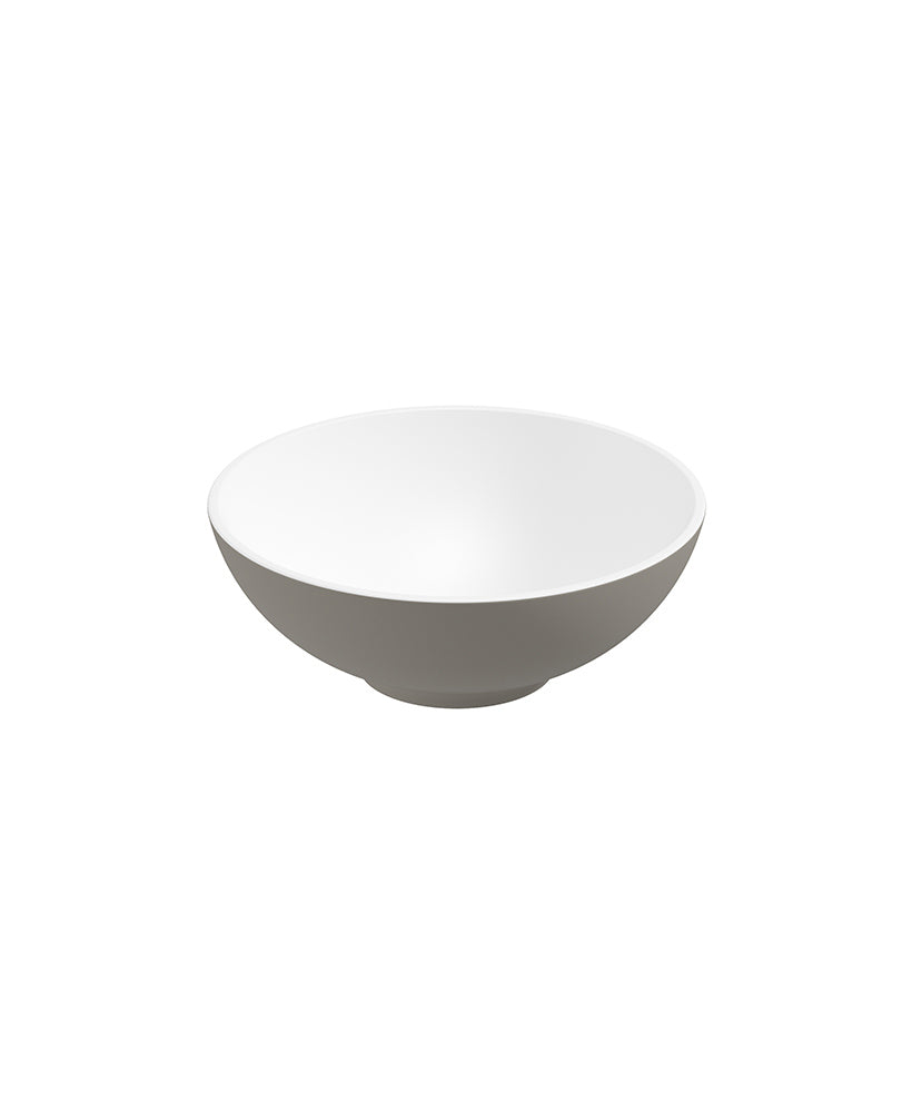 Skal Round Wash Basin 400x150 White - Kh