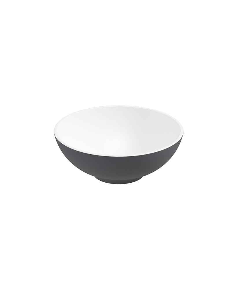 Skal Round Wash Basin 400x150 White - Mi