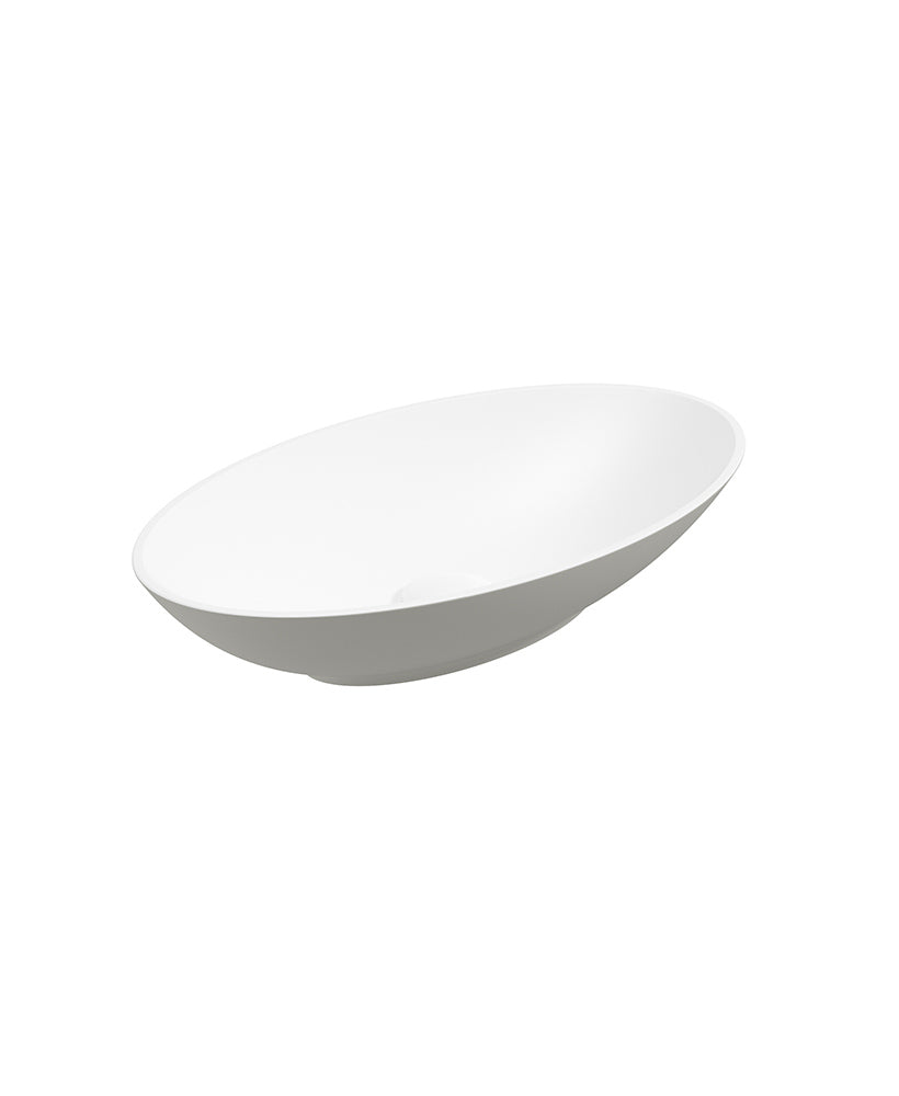 Skal Oval Wash Basin 600x350 White - Arc