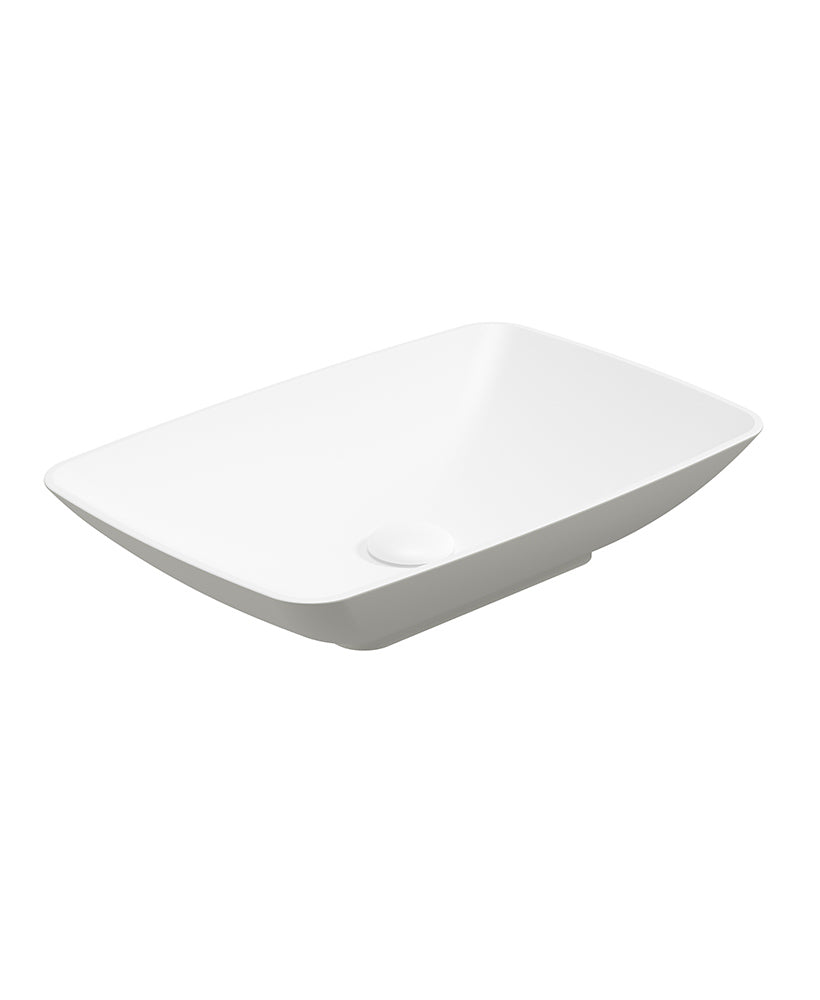 Skal Rectangle Wash Basin 600x400 White