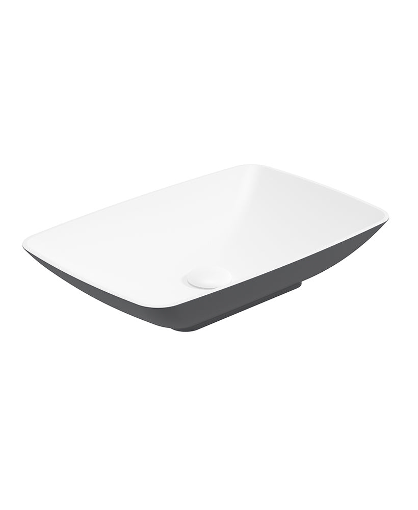 Skal Rectangle Wash Basin 600x400 White