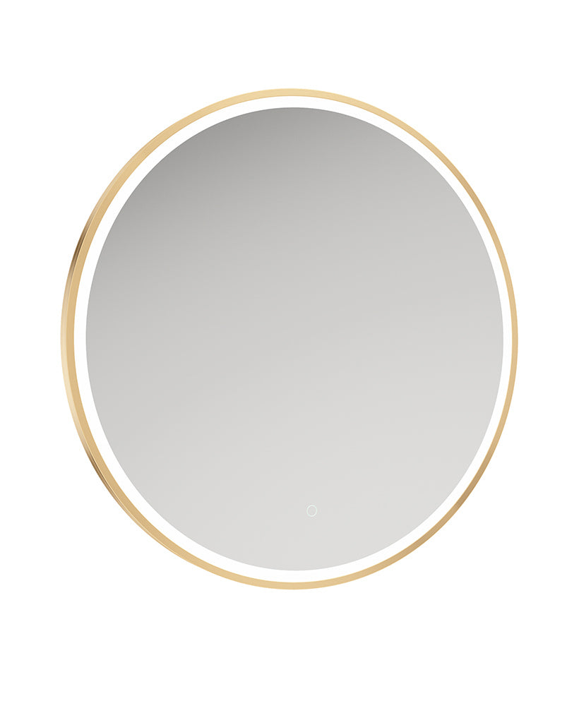 Astrid Beam Gold Round 800x800 Mirror