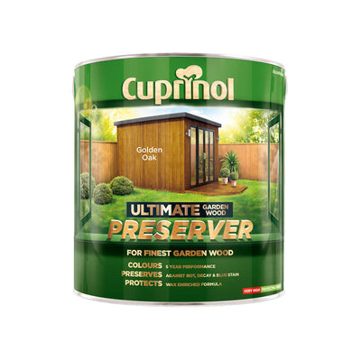 Cuprinol Ultimate Garden Wood Preserver Golden Oak 4L