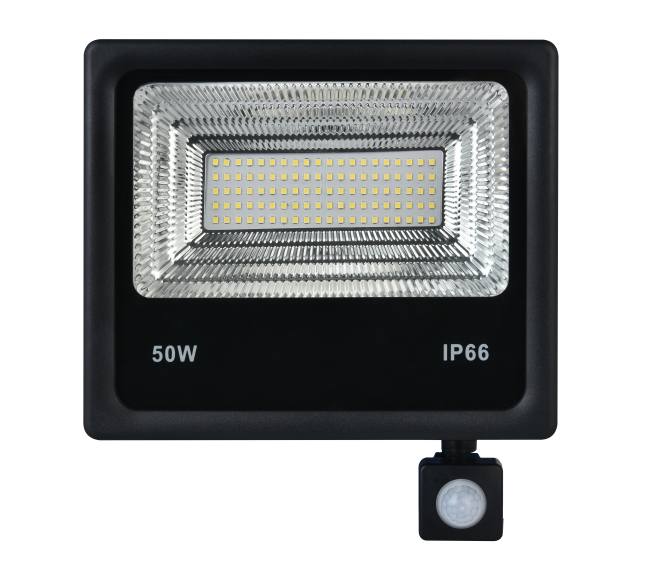AURIGA 20W SLIM LED SENSOR LIGHT BLACK COOL