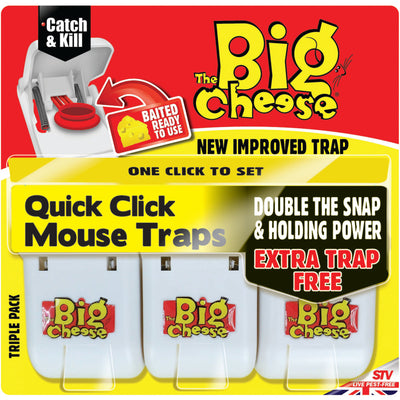 Quick Click Mouse Trap 3Pk - STV147