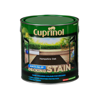 Cuprinol Anti-Slip Decking Stain Hampshire Oak 2.5L