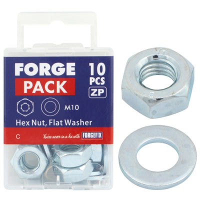 ForgePack Nut & Flat Washer M20 (Pack2)