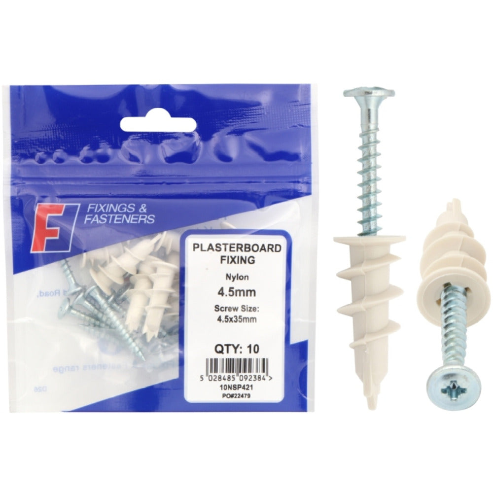 ForgeFix Prepack Speed Plug Plaster Board Fixing Nylon (Bag25)