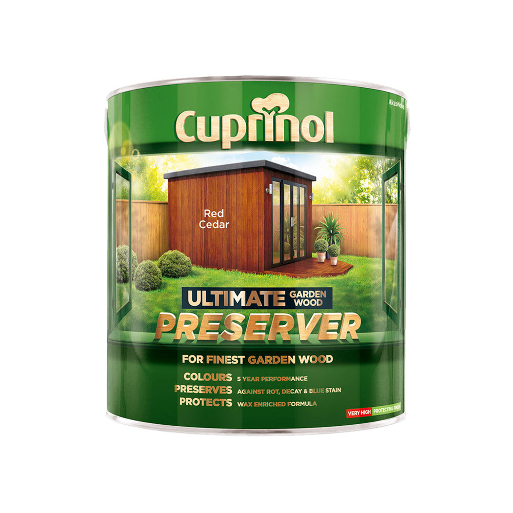 Cuprinol Ultimate Garden Wood Preserver Golden Cedar 4L