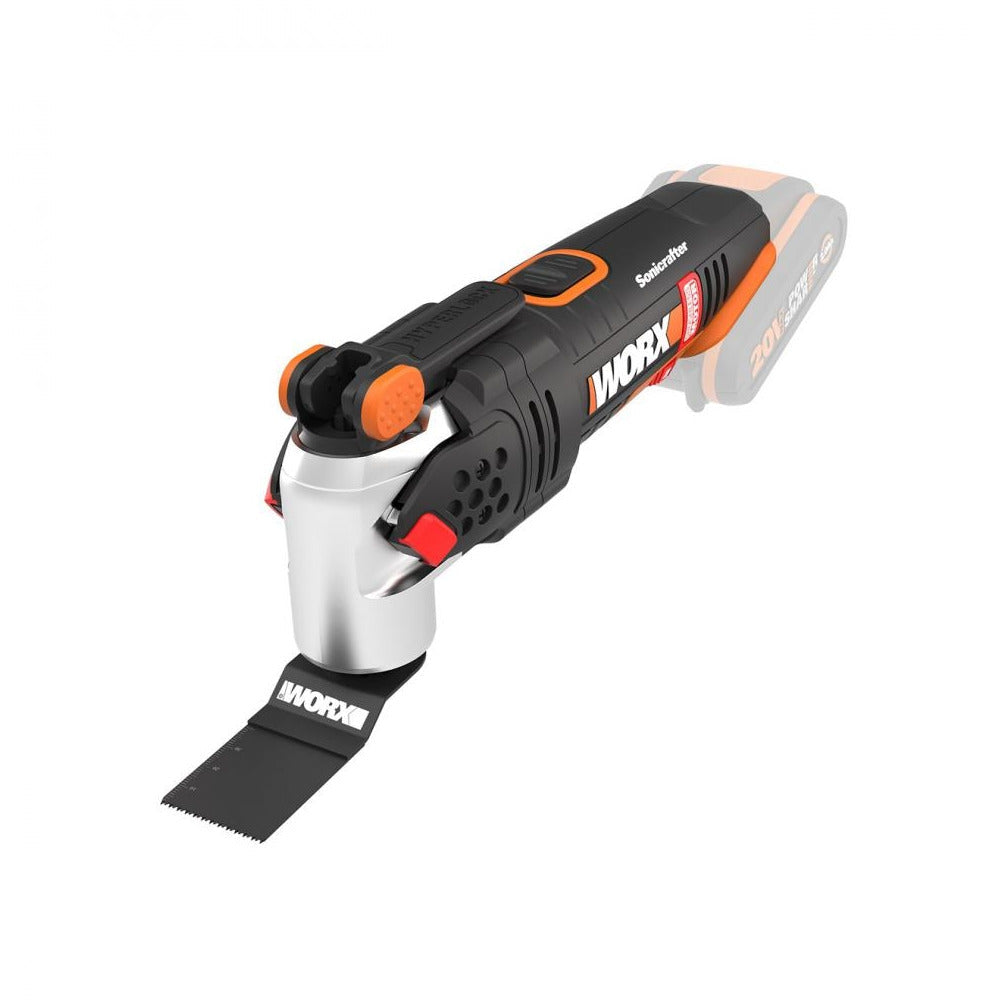 WORX - 20V BL sonicrafter - Black and Orange